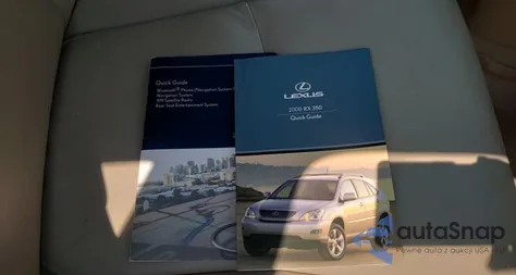 2008 Lexus Rx 350 z USA, uszkodzony, nr VIN 2T2HK31U78C063853